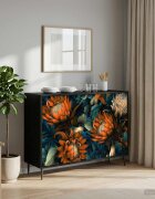 vidaXL Служебен шкаф LOCHEM Черен дъб 102 x 33 x 76 см