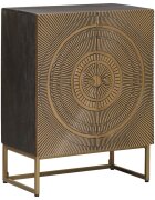 vidaXL Служебен шкаф Месинг 535 x 30 x 70 см