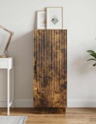 vidaXL Служебен шкаф Опушен дъб 33 x 345 x 87 cm Инженерна дървесина