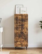 vidaXL Служебен шкаф Опушен дъб 345 x 33 x 92 см Инженерна дървесина