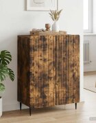 vidaXL Служебен шкаф Опушен дъб 66 x 345 x 92 см Инженерна дървесина