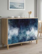 vidaXL Служебен шкаф RAALTE Сонома 102 x 33 x 75 см