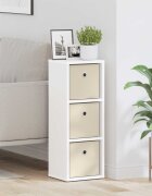 vidaXL Служебен шкаф с чекмедже Бяло 255 x 22 x 695 см