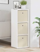 vidaXL Служебен шкаф с чекмедже Бяло 305 x 27 x 845 см