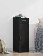vidaXL Служебен шкаф с чекмедже Черния дъб 30 х 425 х 93 см