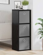 vidaXL Служебен шкаф с чекмедже Черния дъб 305 x 27 x 845 см