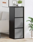 vidaXL Служебен шкаф с чекмедже Черния дъб 35 x 32 x 995 см
