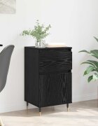 vidaXL Служебен шкаф с чекмедже Черния дъб 40 x 35 x 70 см