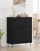 vidaXL Служебен шкаф с чекмедже Черния дъб 695 x 34 x 90 см
