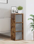 vidaXL Служебен шкаф с чекмедже Димян дъб 255 x 22 x 695 см