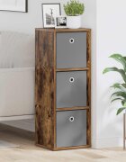 vidaXL Служебен шкаф с чекмедже Димян дъб 305 x 27 x 845 см