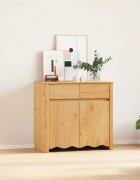 vidaXL Служебен шкаф с чекмедже Drammen Дъб 79 x 43 x 75.5 см
