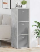 vidaXL Служебен шкаф с чекмедже Циментено сиво 35 x 32 x 995 см
