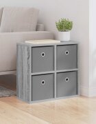 vidaXL Служебен шкаф Сив Сонома 495 x 22 x 47 см