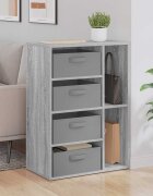 vidaXL Служебен шкаф Сив Сонома 60 x 335 x 84 см