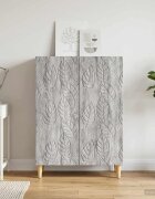 vidaXL Служебен шкаф Сив Сонома 66 x 345 x 90 см Инженерна дървесина