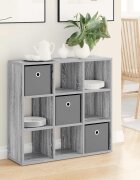 vidaXL Служебен шкаф Сив Сонома 735 x 24 x 695 см