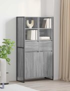 vidaXL Служебен шкаф Сив Сонома 81 x 36 x 150.5 см Инженерна дървесина