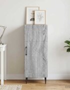 vidaXL Служебен шкаф Сива сонома 33 x 345 x 895 см