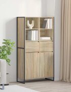 vidaXL Служебен шкаф Сонома 81 x 36 x 150.5 см Инженерна дървесина