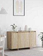 vidaXL Служебен шкаф Сонома дъб 120 x 41 x 75 см Инженерна дървесина