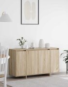 vidaXL Служебен шкаф Сонома дъб 135 x 41 x 75 см Инженерна дървесина
