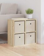 vidaXL Служебен шкаф Сонома дъб 495 x 22 x 47 см