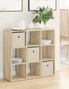 vidaXL Служебен шкаф Сонома дъб 735 x 24 x 695 см