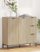 vidaXL Служебен шкаф Сонома дъб 895 x 33 x 82 см Инженерна дървесина