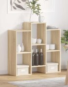 vidaXL Служебен шкаф Сонома дъб 90 x 30 x 90 cm