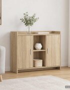 vidaXL Служебен шкаф Sonoma Oak 985 x 33 x 80 см Инженерна дървесина