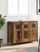 vidaXL Служебен шкаф Старо дърво 100 x 35 x 70 см Инженерна дървесина