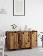vidaXL Служебен шкаф Старо дърво 135 x 41 x 75 см Инженерна дървесина