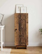 vidaXL Служебен шкаф Старо дърво 33 x 345 x 90 см Инженерна дървесина