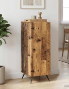 vidaXL Служебен шкаф Старо дърво 33 x 345 x 90 см Инженерна дървесина