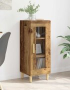 vidaXL Служебен шкаф Старо дърво 34.5 x 32.5 x 90 см