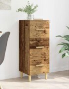 vidaXL Служебен шкаф Старо дърво 34.5 x 34 x 90 см Инженерна дървесина