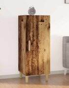 vidaXL Служебен шкаф Старо дърво 345 x 34 x 90 см Инженерна дървесина