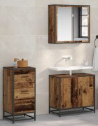 vidaXL Служебен шкаф Старо дърво 35.5 x 35 x 76 см