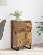 vidaXL Служебен шкаф Старо дърво 35 x 40 x 70 см Инженерна дървесина