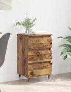 vidaXL Служебен шкаф Старо дърво 35 x 40 x 70 см Инженерна дървесина