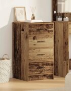 vidaXL Служебен шкаф Старо дърво 40 x 41 x 75 см Инженерна дървесина