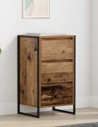 vidaXL Служебен шкаф Старо дърво 43 x 36 x 755 cm Инженерна дървесина