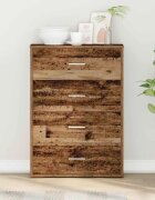 vidaXL Служебен шкаф Старо дърво 60 x 31 x 84 см Инженерна дървесина