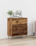 vidaXL Служебен шкаф Старо дърво 60 x 35 x 70 cm Инженерна дървесина
