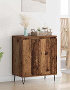 vidaXL Служебен шкаф Старо дърво 60 x 35 x 70 cm Инженерна дървесина