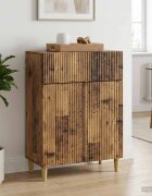 vidaXL Служебен шкаф Старо дърво 66 x 345 x 90 см Инженерна дървесина