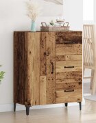vidaXL Служебен шкаф Старо дърво 695 x 34 x 90 см Инженерна дървесина