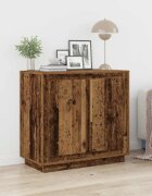 vidaXL Служебен шкаф Старо дърво 80 x 40 x 75 см Инженерна дървесина