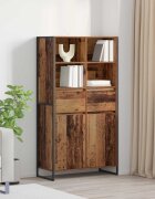 vidaXL Служебен шкаф Старо дърво 81 x 36 x 150.5 см